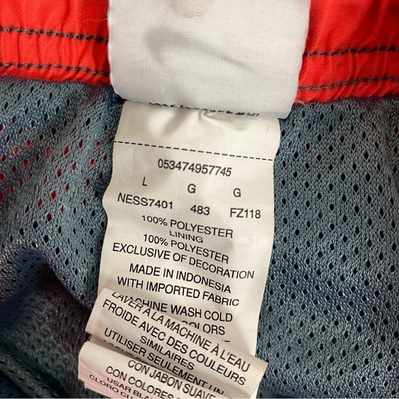 Nike Swim Trunks Shorts Mens Large Mesh Insert Elastic Waist Gray - Picture 10 of 10